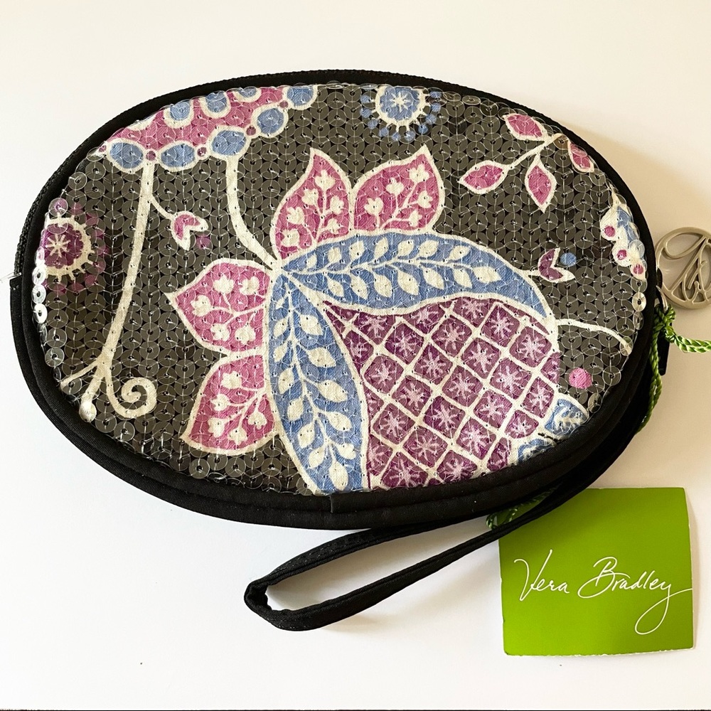 NWT Vera Bradley Oval Shimmer Wristlet
